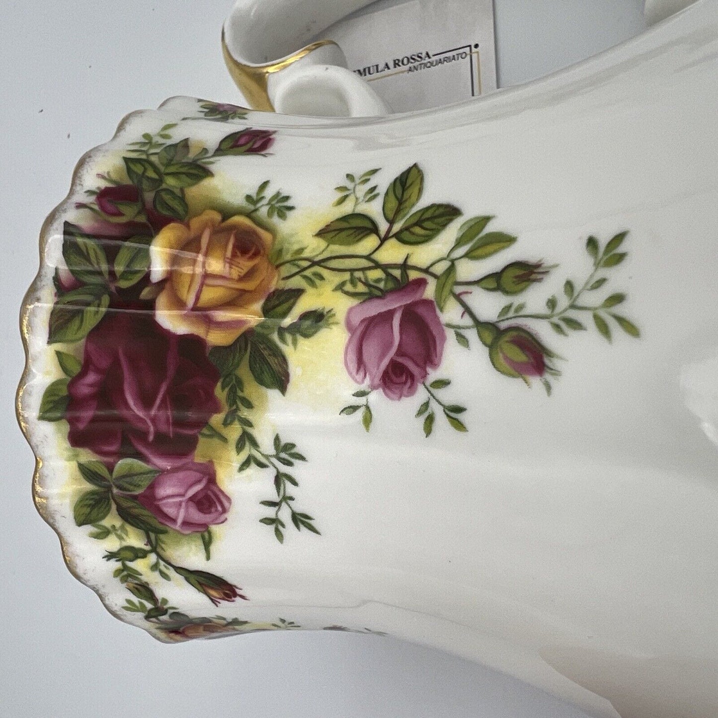 Caffettiera in porcellana Royal Albert Old Country Roses teiera anni '60 Rose Categoria Servizio tazze - Tazze