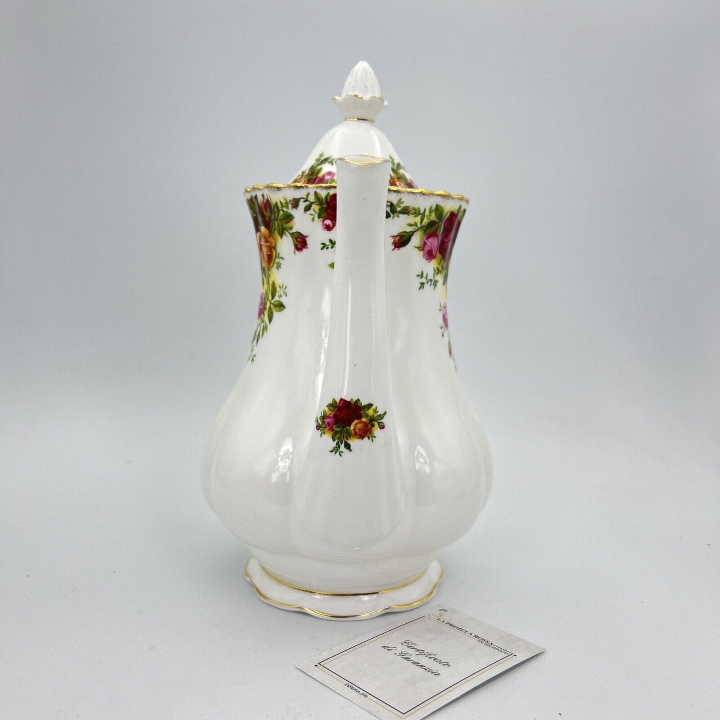 Caffettiera in porcellana Royal Albert Old Country Roses teiera anni '60 Rose Categoria Servizio tazze - Tazze