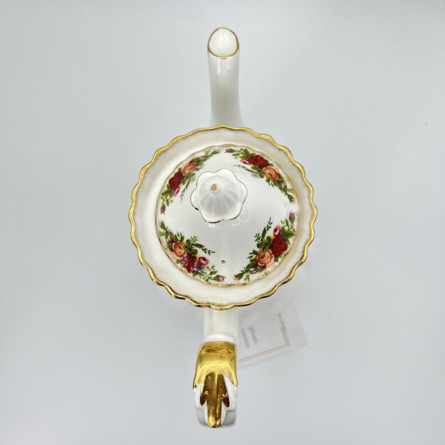 Caffettiera in porcellana Royal Albert Old Country Roses teiera anni '60 Rose Categoria Servizio tazze - Tazze