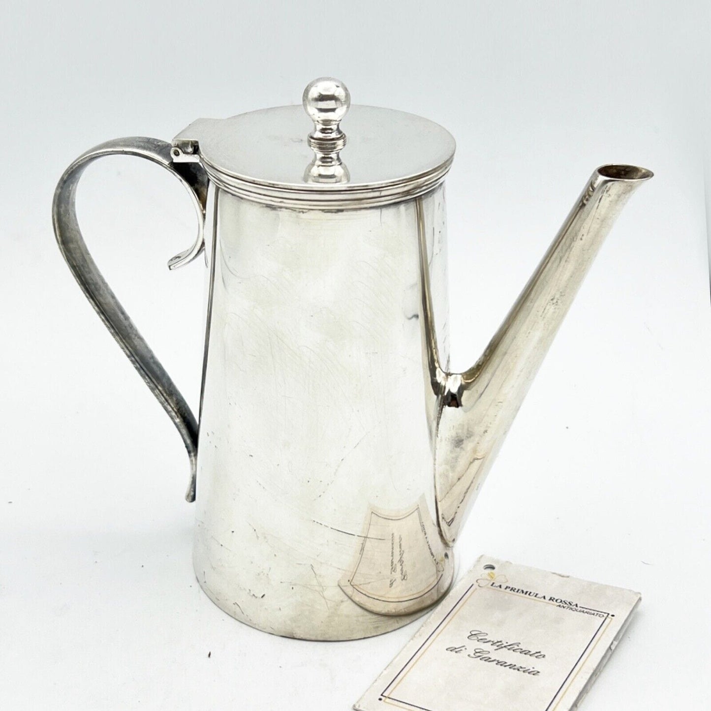 Caffettiera inglese in argento silver plated EPNS Teiera sheffield antico 800 Categoria Sheffield & Argento