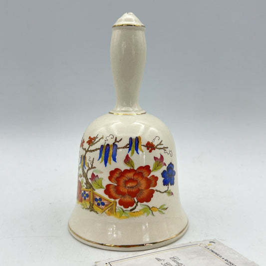 Campanella in cermica campana vintage Inglese Sadler anni '40 stile Chinoiserie Categoria Campane - Campanelle