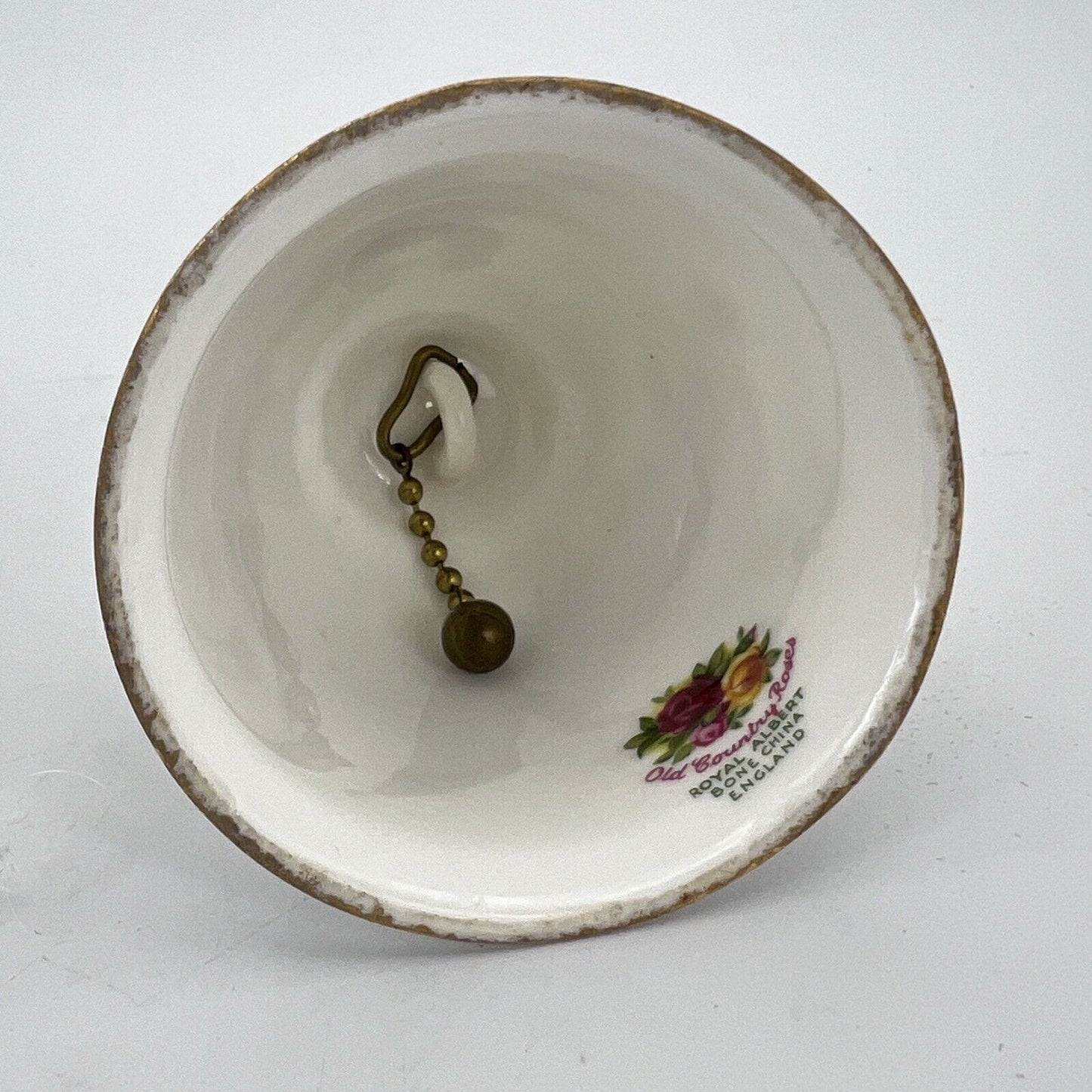 Campanella in porcellana bianca ceramica campana Royal Albert vintage Inglese Categoria Campane - Campanelle