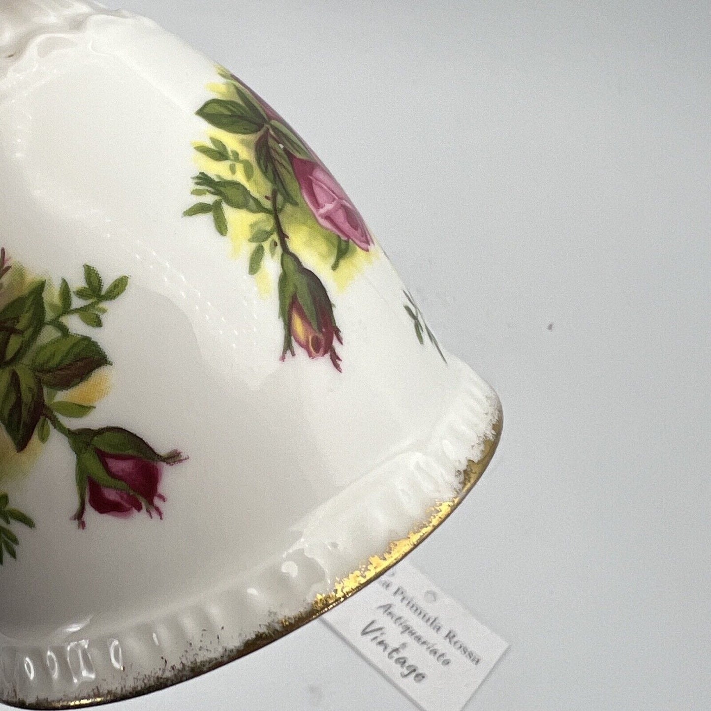 Campanella in porcellana bianca ceramica campana Royal Albert vintage Inglese Categoria Campane - Campanelle