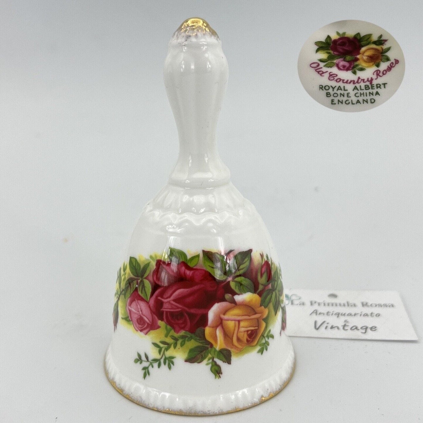 Campanella in porcellana bianca ceramica campana Royal Albert vintage Inglese Categoria Campane - Campanelle