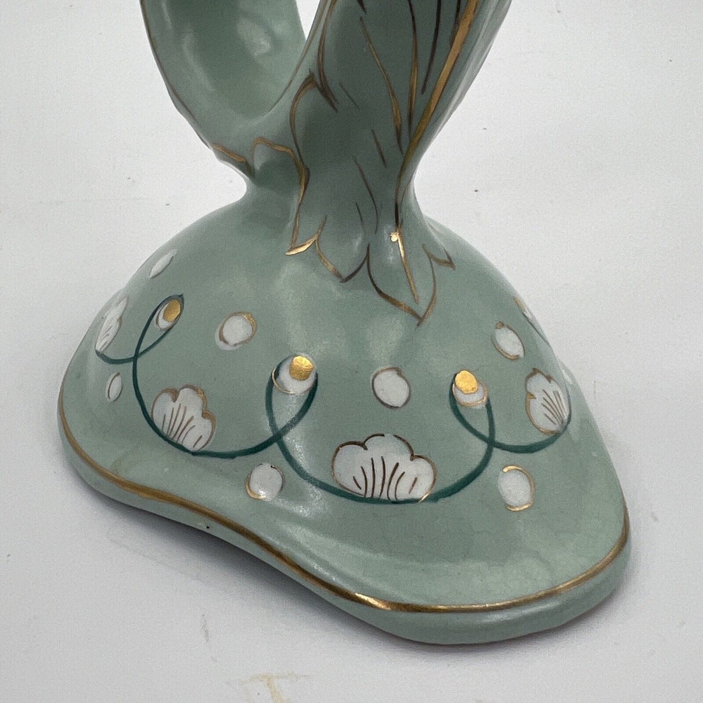 Candelabro antico ceramica Deruta candeliere porta candele verde salvia Categoria Altro