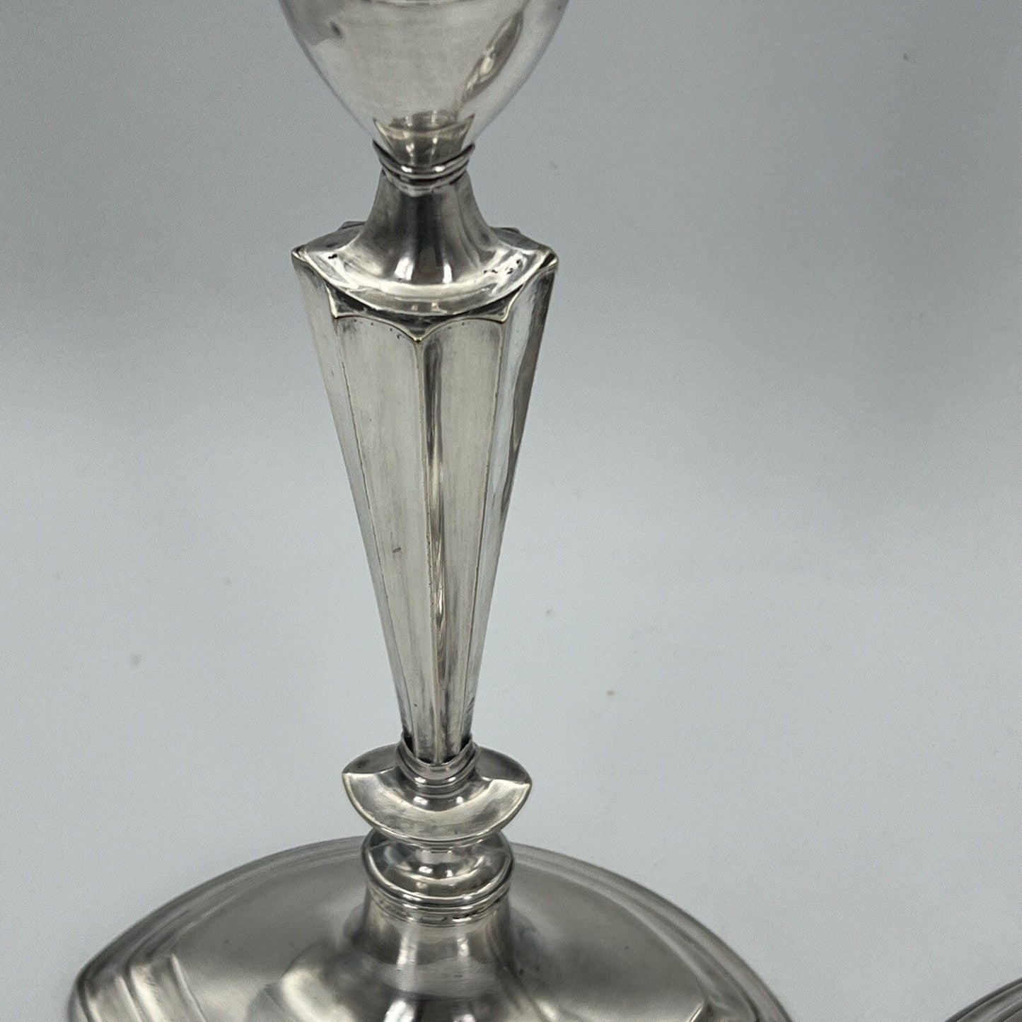 Candelabro antico in argento Silver Plated Coppia candelieri portacandela Categoria Sheffield & Argento