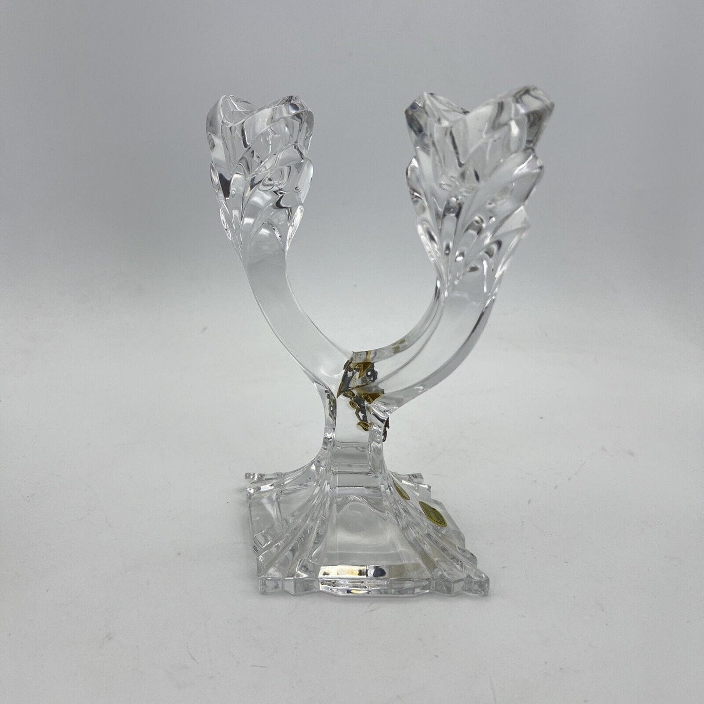 Candelabro Candeliere in cristallo di Bohemia Porta candele Boemia Vintage Categoria Vetri e Cristalli