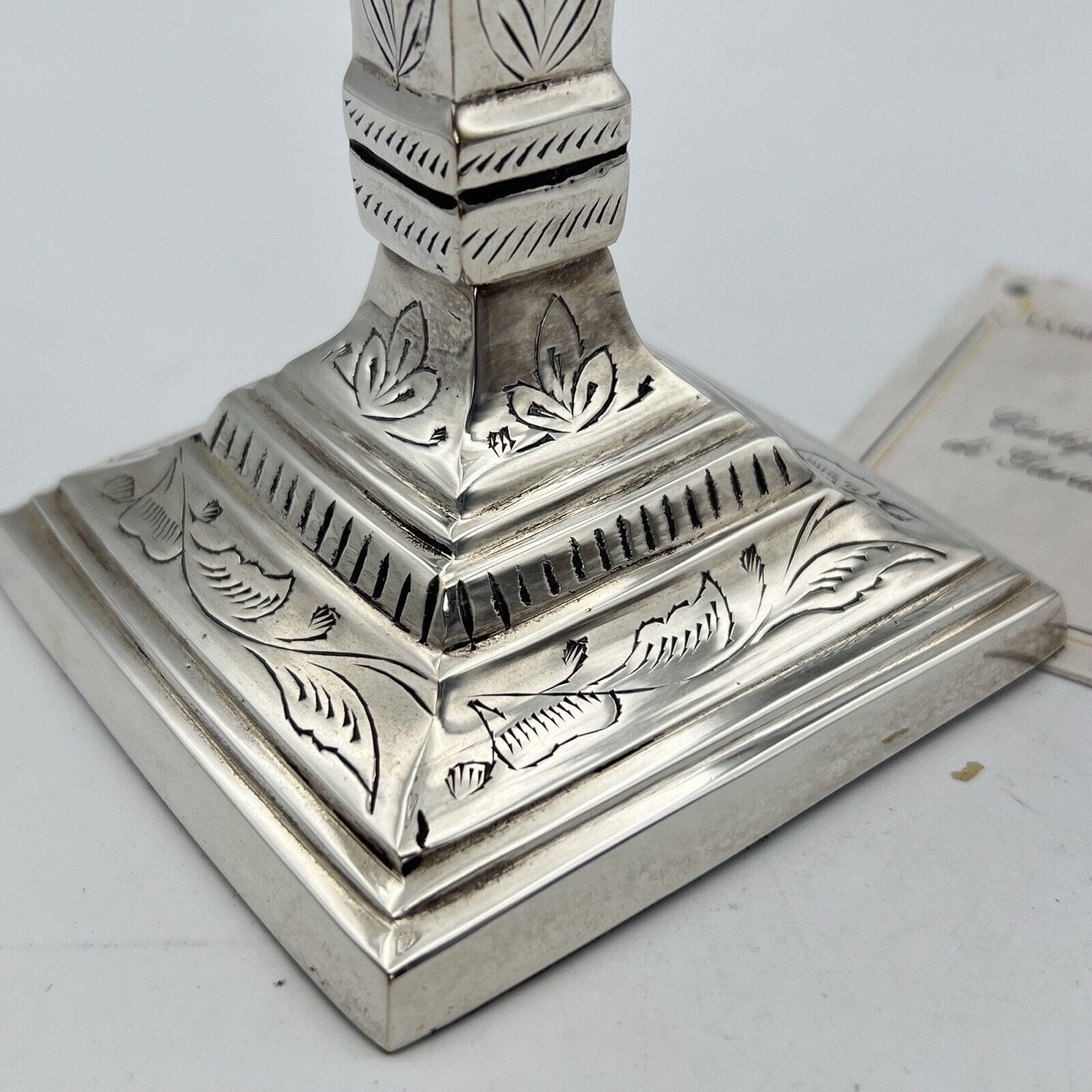 Candelabro in stile antico impero in argento silver plated candeliere Sheffield Categoria  Sheffield & Argento