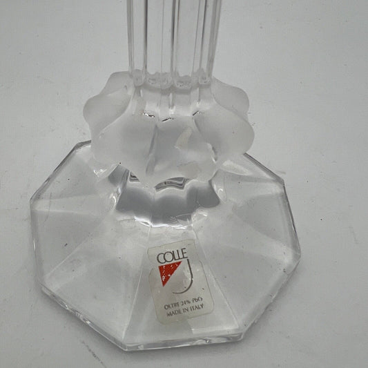 Candeliere in cristallo COLLE porta candela vetro candelabro candela vintage Categoria Vetri e Cristalli