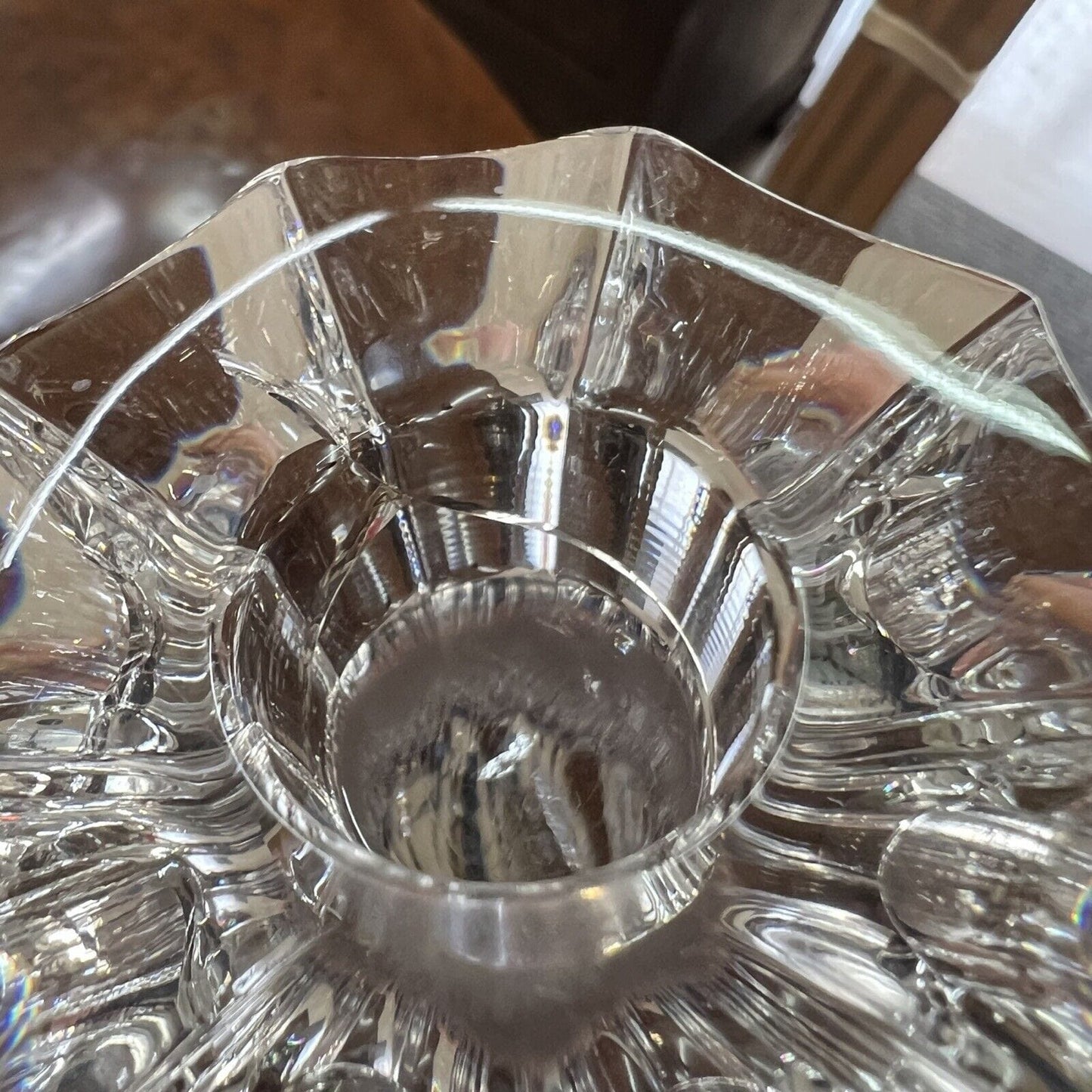 Candeliere in cristallo COLLE porta candela vetro candelabro candela vintage Categoria Vetri e Cristalli