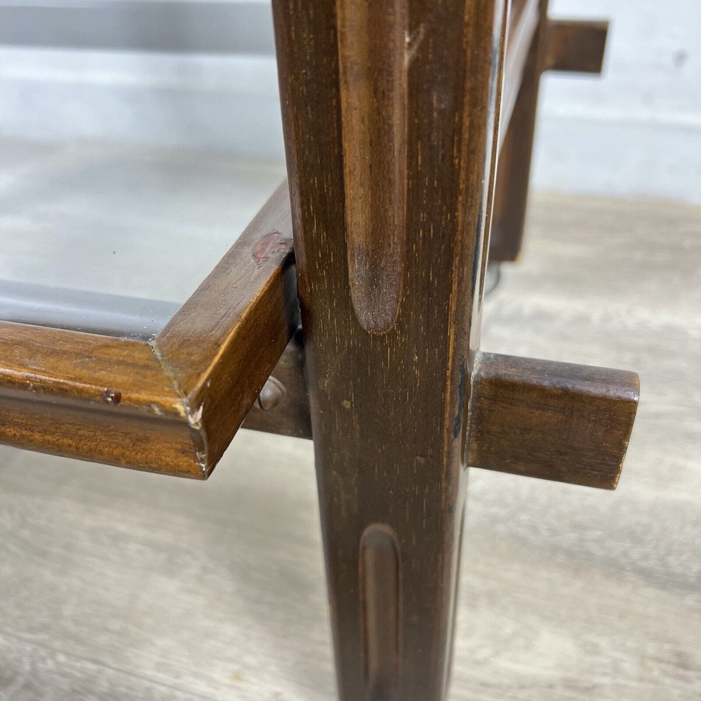 Carrello Bar Antico in Legno Portavivande con rotelle Vintage anni 60 Tavolino Categoria Carrelli