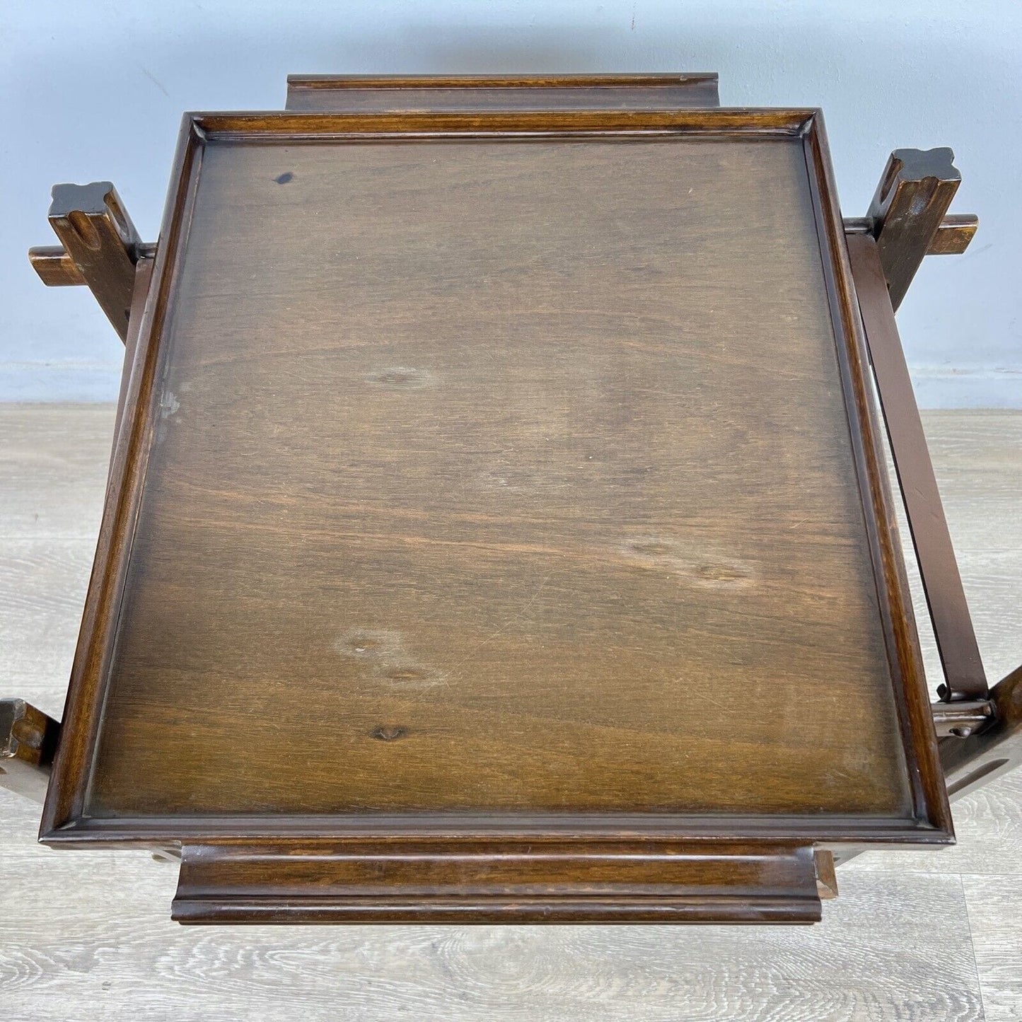 Carrello Bar Antico in Legno Portavivande con rotelle Vintage anni 60 Tavolino Categoria Carrelli