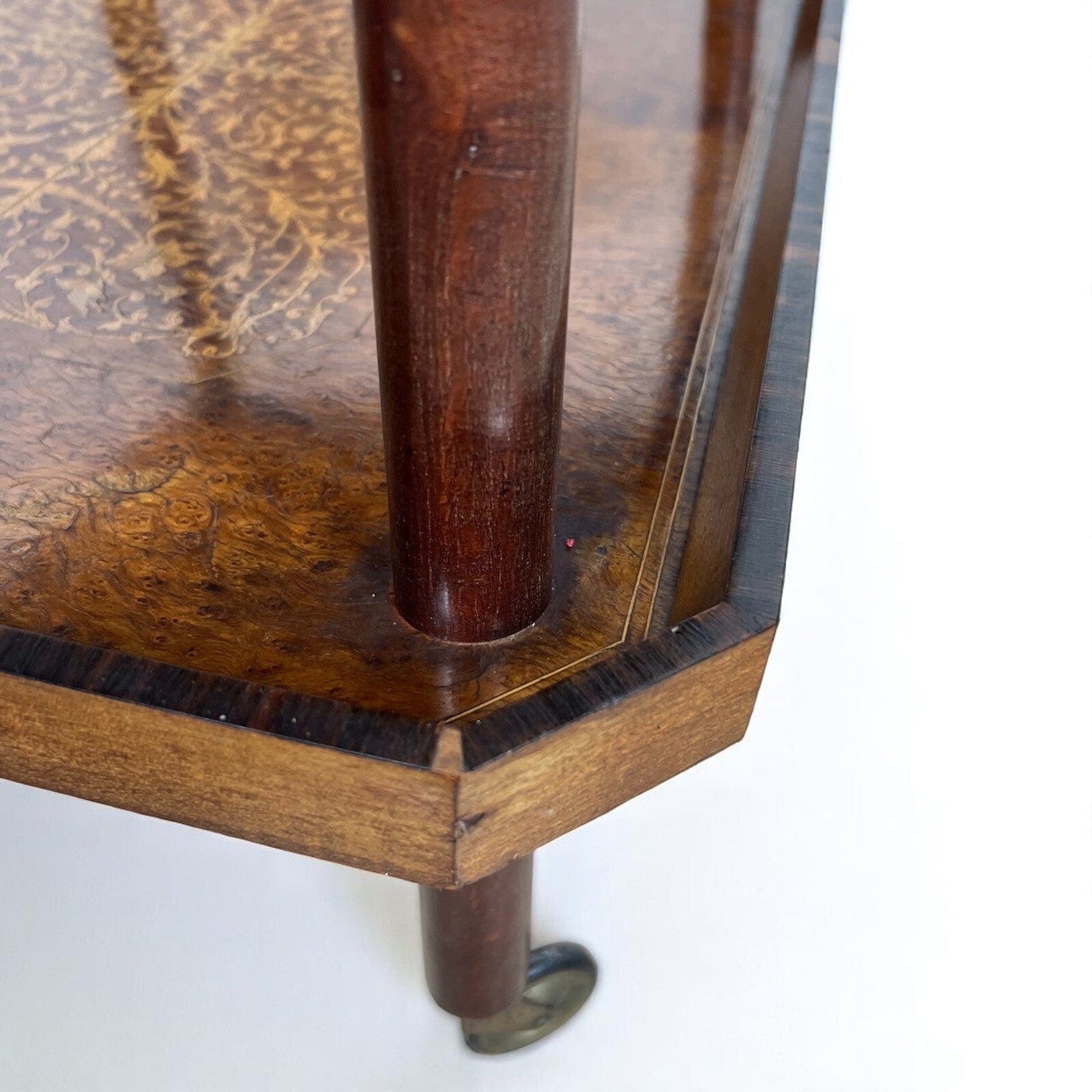 Carrello Bar Antico in Legno Portavivande Vintage Sorrentino Tavolino Intarsi Categoria Carrelli