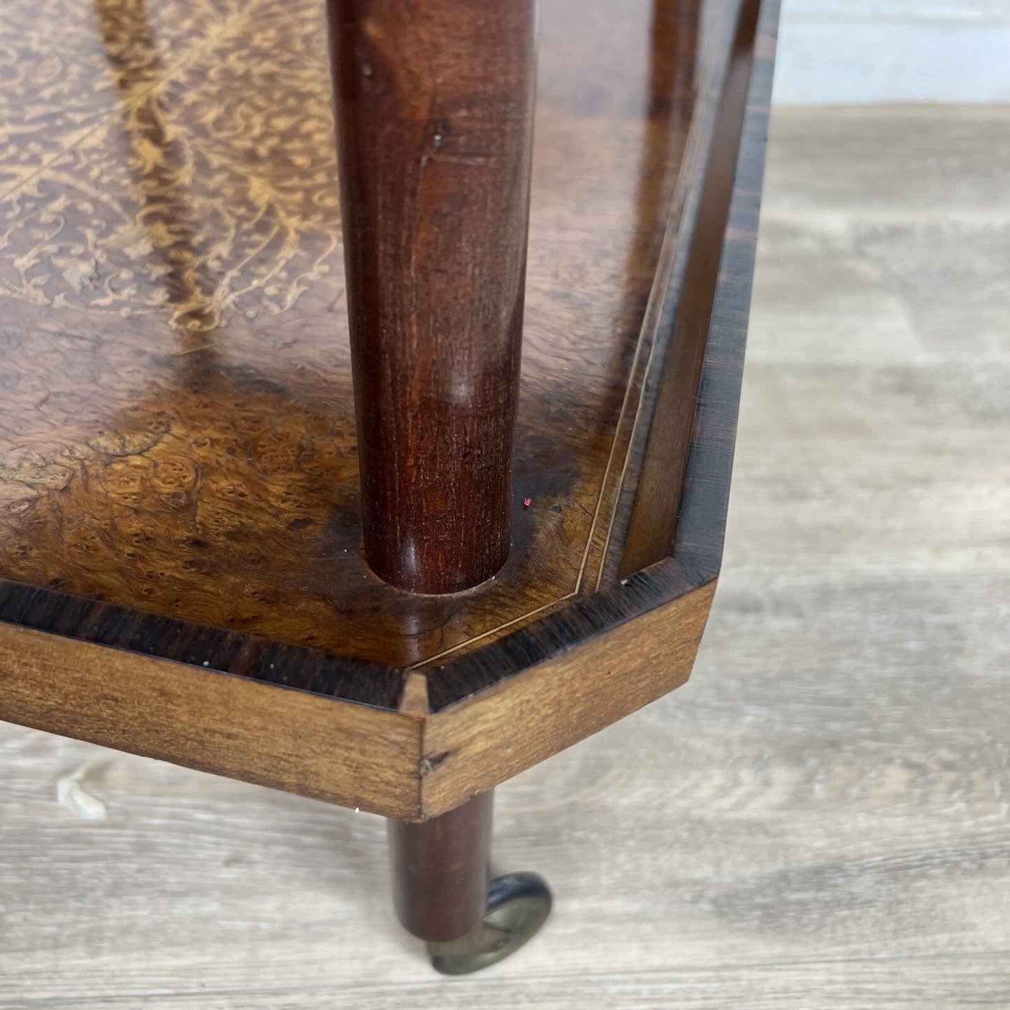 Carrello Bar Antico in Legno Portavivande Vintage Sorrentino Tavolino Intarsi Categoria Carrelli