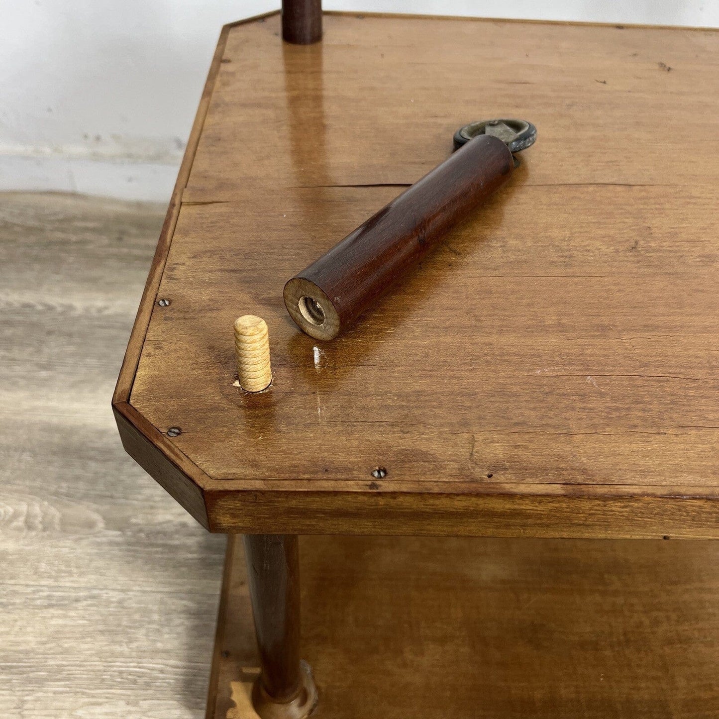 Carrello Bar Antico in Legno Portavivande Vintage Sorrentino Tavolino Intarsi Categoria Carrelli