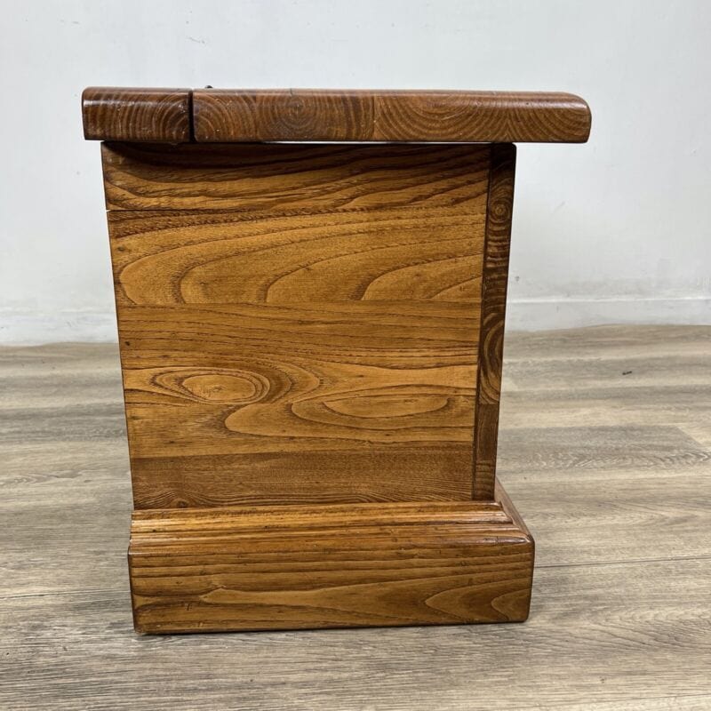 Cassapanca in stile antico Arte Povera legno massello di rovere Baule Panca Categoria Mensole