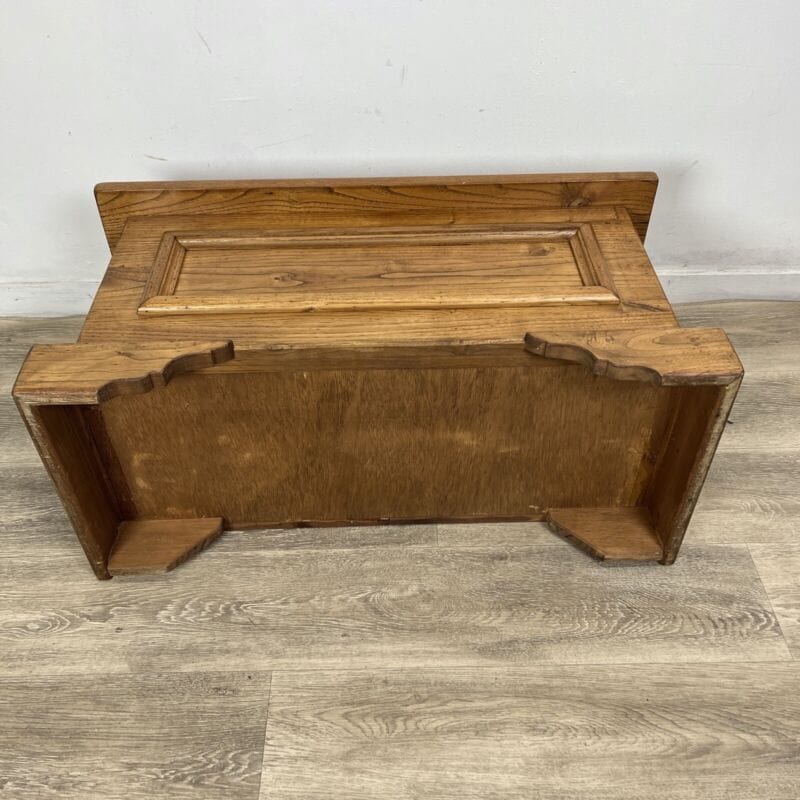 Cassapanca in stile antico Arte Povera legno massello di rovere Baule Panca Categoria Mensole