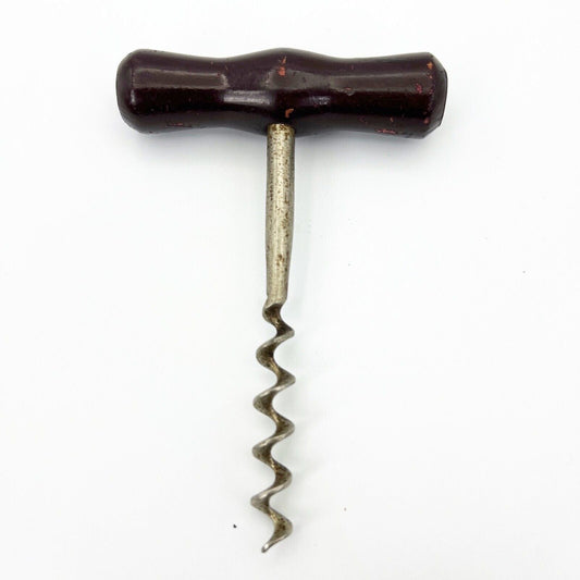 Cavatappi antico inglese da collezione d'epoca in legno vintage tirebouchon 900 Categoria Cavatappi