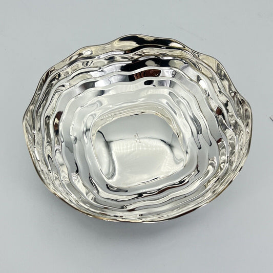Centrotavola ciotola in Argento 800 Scodella anni 70 svuotatasche porta bon bon Categoria Sheffield & Argento