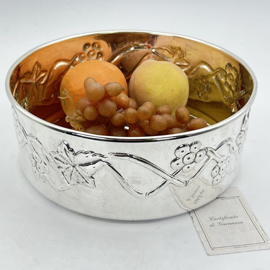 Centrotavola Ciotola in Argento Silver Plated Fruttiera Calegaro Sheffield '80 Categoria  Sheffield & Argento