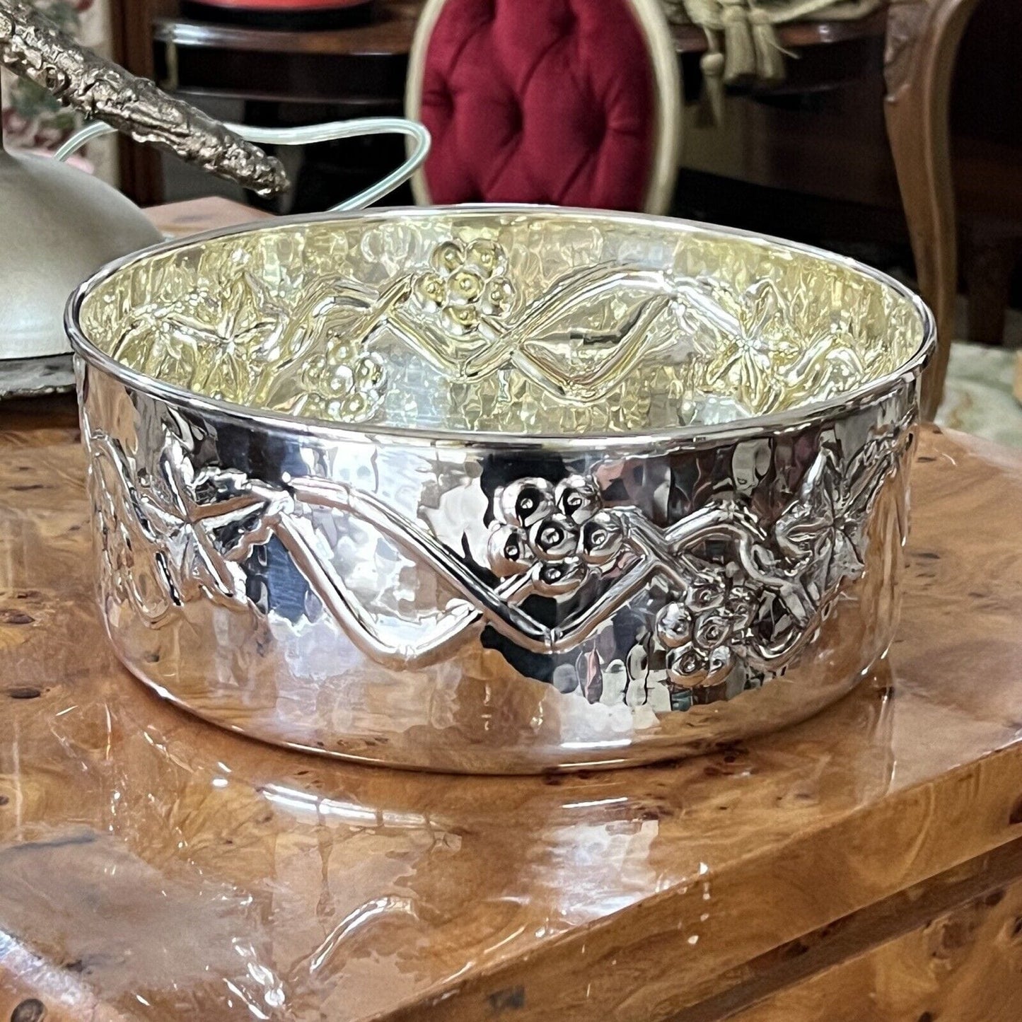 Centrotavola Ciotola in Argento Silver Plated Fruttiera Calegaro Sheffield '80 Categoria Sheffield & Argento