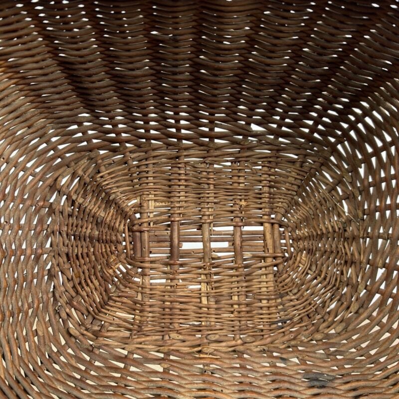 Cesta in Vimini Giunco intrecciato vintage cestino shabby chic country Pic Nic Categoria Vintage