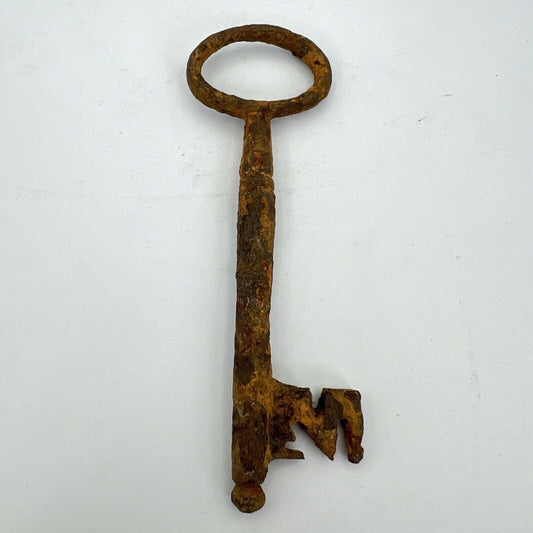 Chiave antica in ferro battuto grande per portone vecchia ferramenta epoca '800 Categoria Accessori & Ferramenta d'epoca