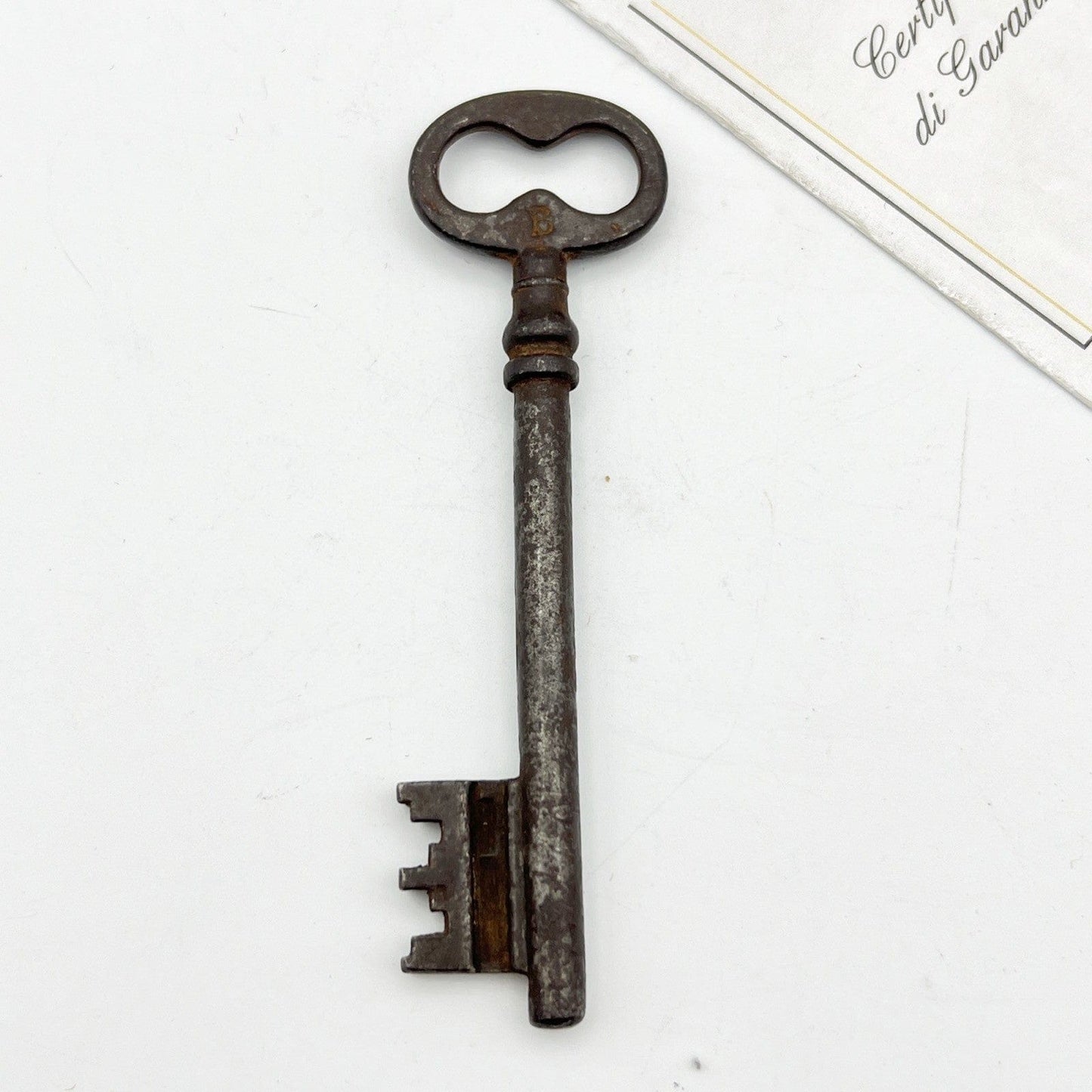 Chiave antica Maschio in ferro per porta serratura vecchia ferramenta C5 Categoria Accessori & Ferramenta d'epoca