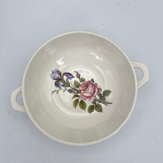 Ciotola Ciotolina antica Tedesca in ceramica anni 60 Villeroy Boch decoro Rose Categoria Zuppiere
