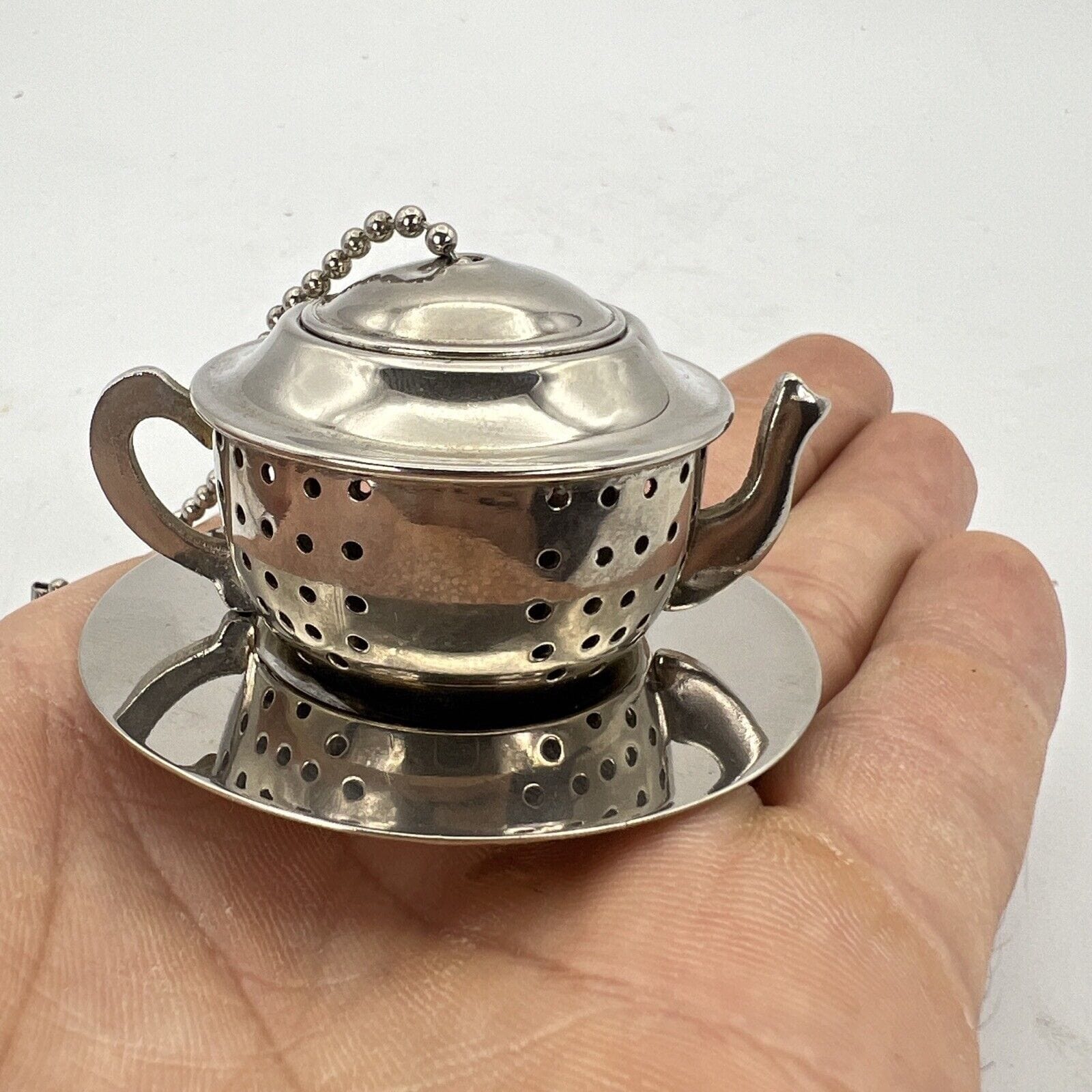 Set 20 Infusori Da Tè In Acciaio Inox - Colini A Molla Rimovibili Per Teiera, Filtri Per Tè Sfuso - Foto 8