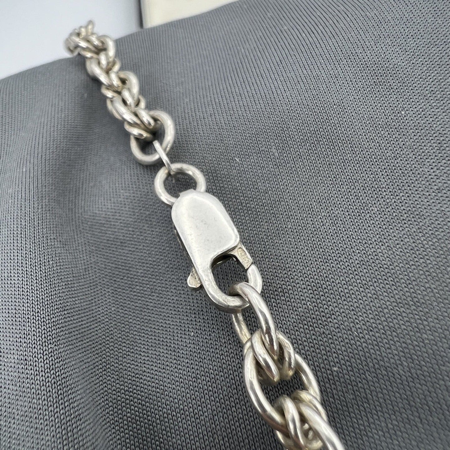 Collana da donna in argento 925 girocollo catena vintage collier a simil torchon Categoria Bigiotteria & Accessori