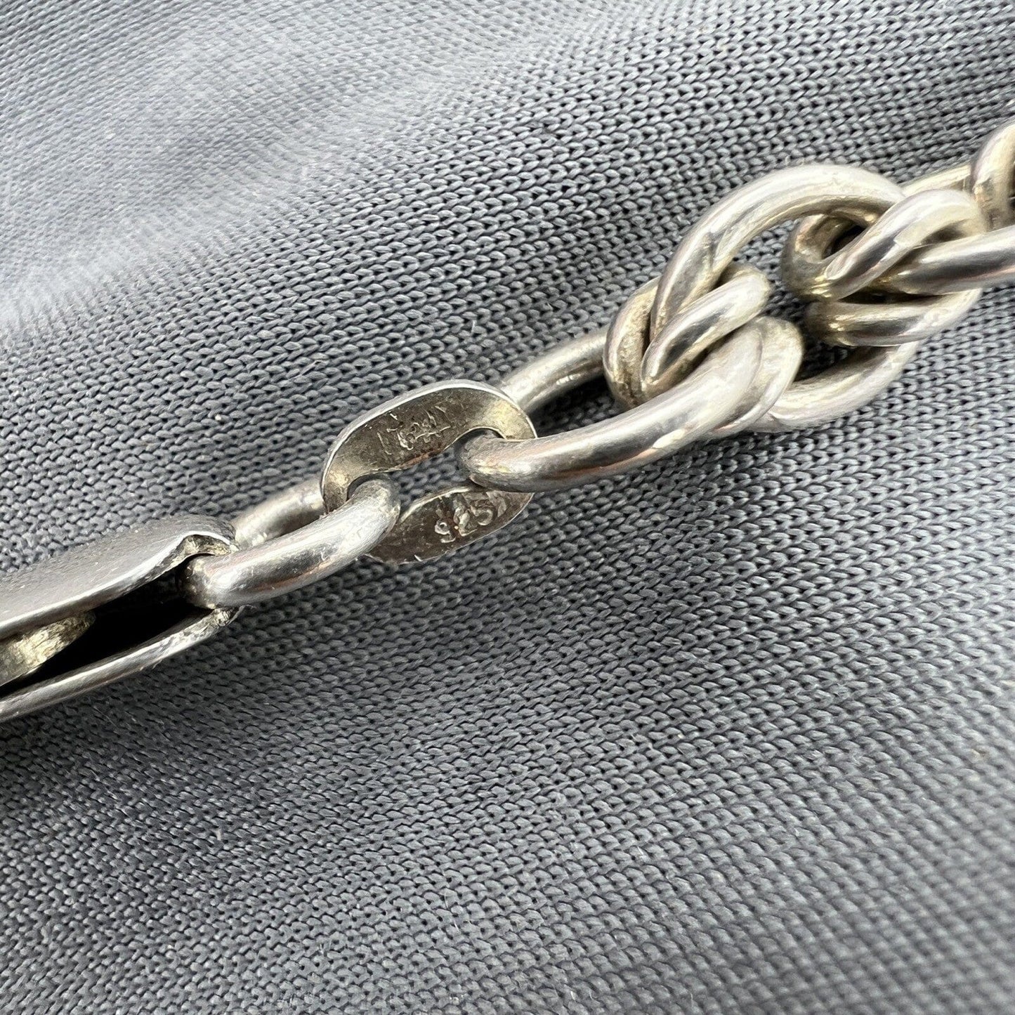 Collana da donna in argento 925 girocollo catena vintage collier a simil torchon Categoria Bigiotteria & Accessori