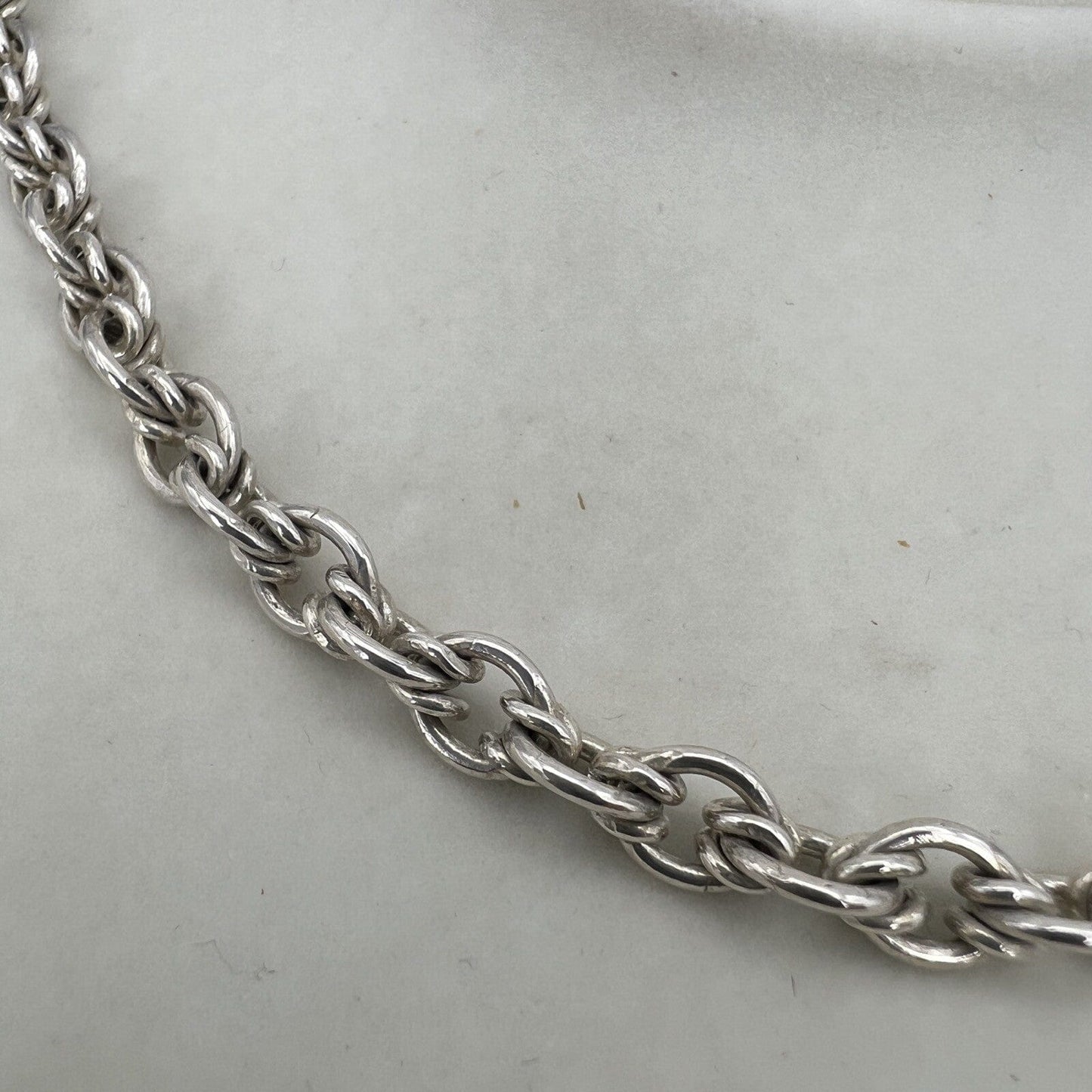 Collana da donna in argento 925 girocollo catena vintage collier a simil torchon Categoria Bigiotteria & Accessori
