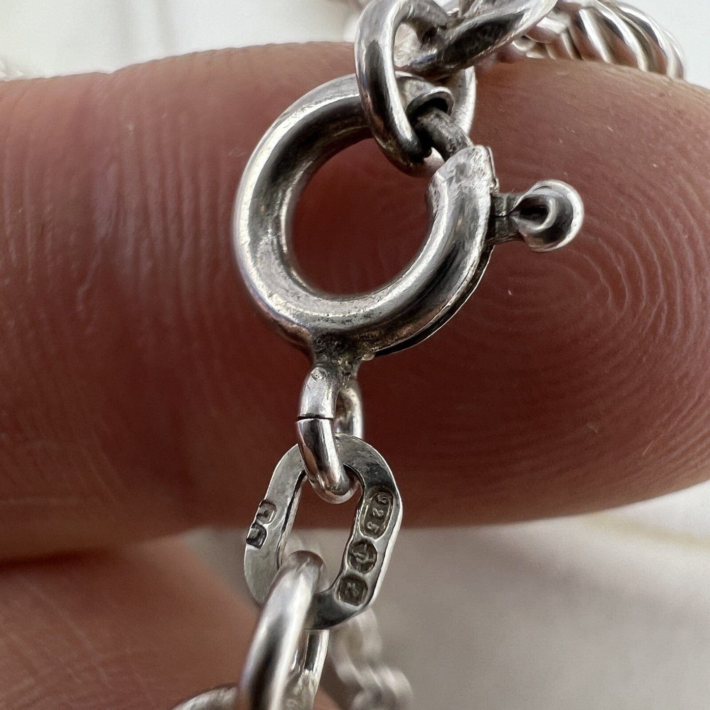 Collana da donna in argento 925 girocollo catena vintage collier a torchon Categoria Bigiotteria & Accessori