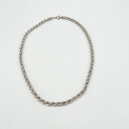 Collana da donna in argento 925 girocollo catena vintage collier a torchon Categoria Bigiotteria & Accessori