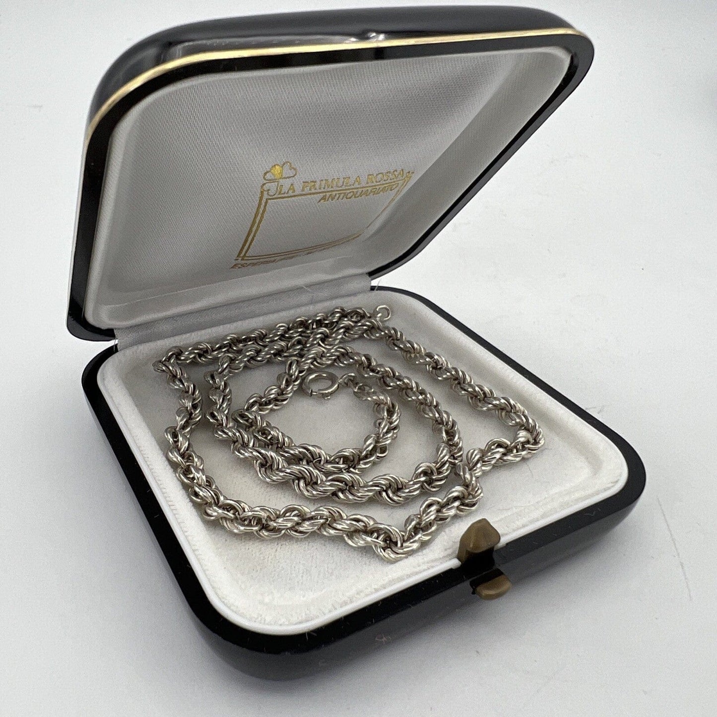 Collana da donna in argento 925 girocollo catena vintage collier a torchon Categoria Bigiotteria & Accessori