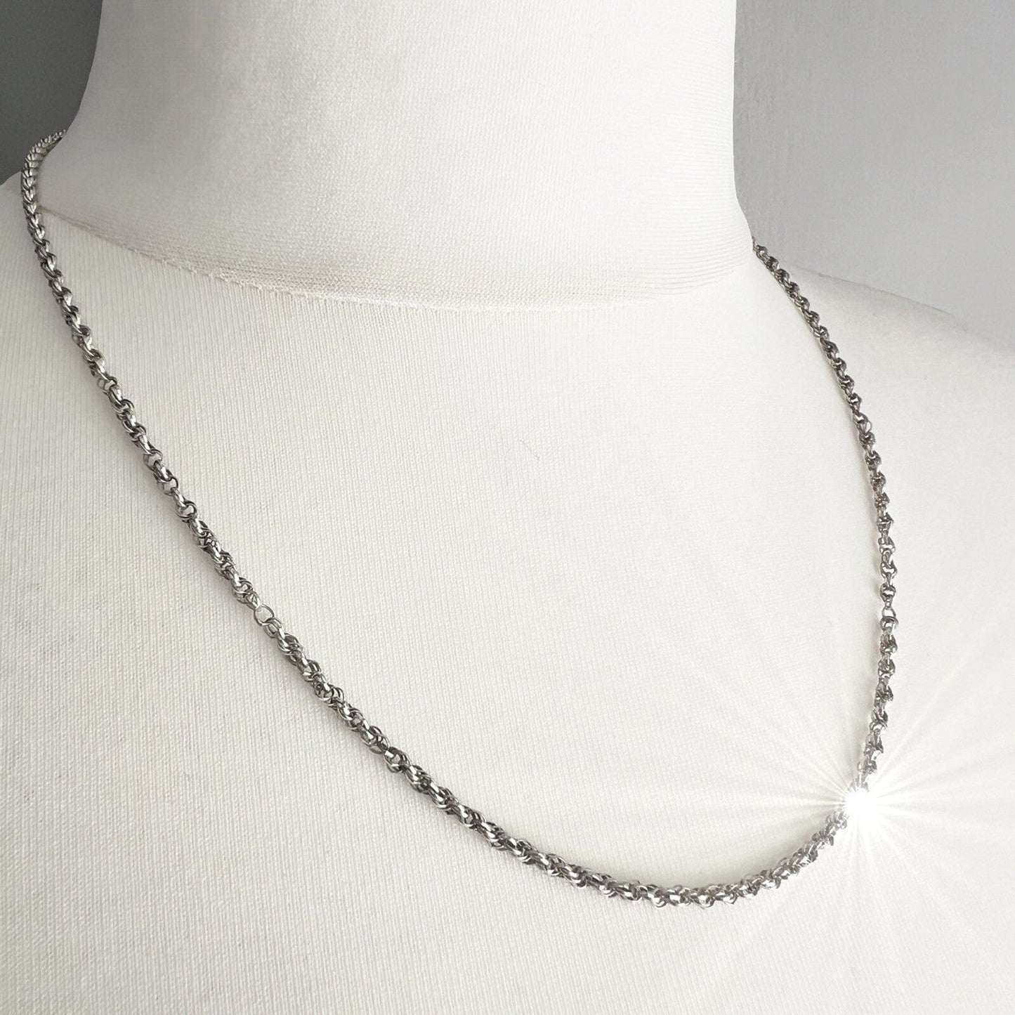 Collana da donna in argento 925 girocollo catena vintage collier a torchon Art 3 Categoria Bigiotteria & Accessori