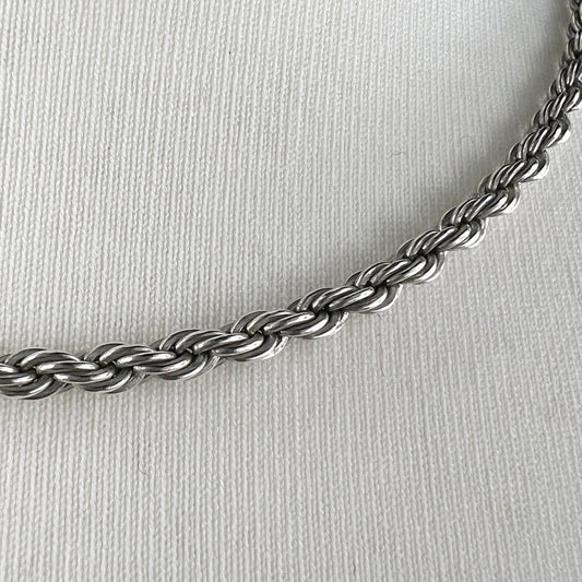 Collana da donna in argento Sterling 925 girocollo vintage collier a torchon per Categoria Bigiotteria & Accessori