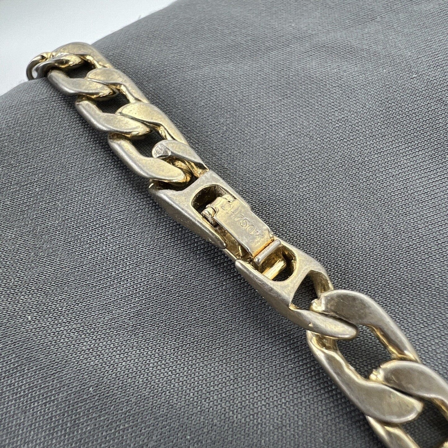 Collana da Uomo Donna placcata oro 18 kt a catena maglia cubana vintage Categoria Bigiotteria & Accessori