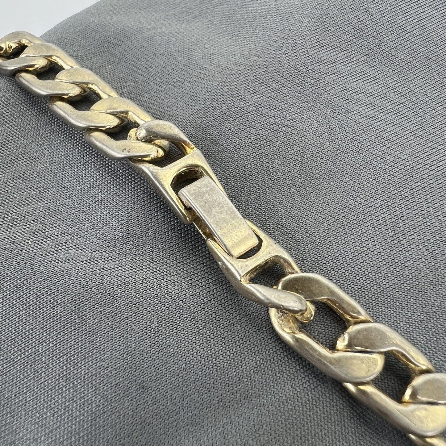 Collana da Uomo Donna placcata oro 18 kt a catena maglia cubana vintage Categoria Bigiotteria & Accessori