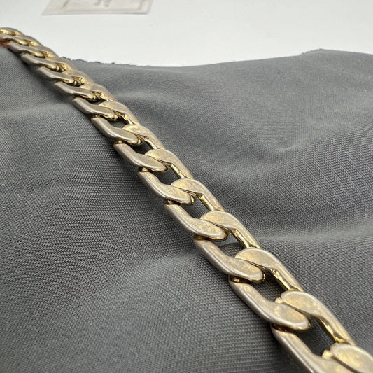 Collana da Uomo Donna placcata oro 18 kt a catena maglia cubana vintage Categoria Bigiotteria & Accessori