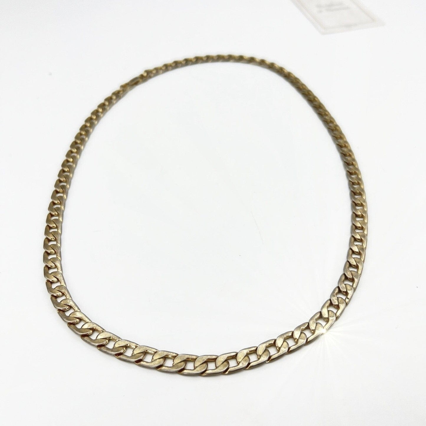 Collana da Uomo Donna placcata oro 18 kt a catena maglia cubana vintage Categoria Bigiotteria & Accessori