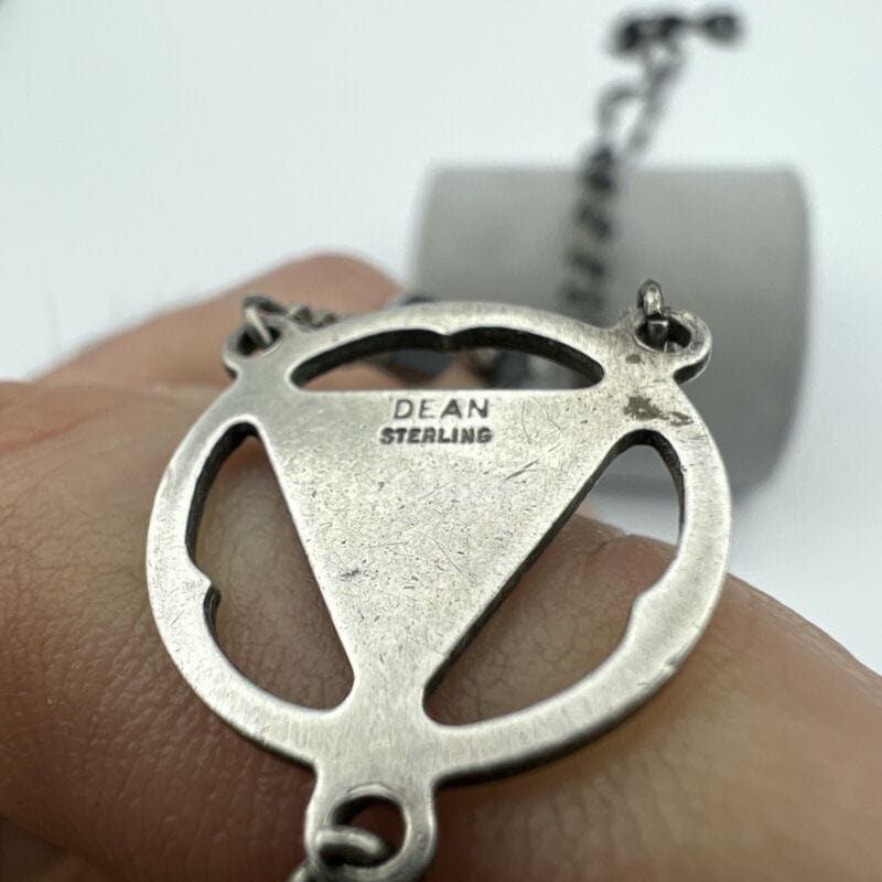 Collana Rosario in Argento 925 Catenina Vintage Vetro nero crocifisso religiosa Categoria Oggetti sacri - rosari
