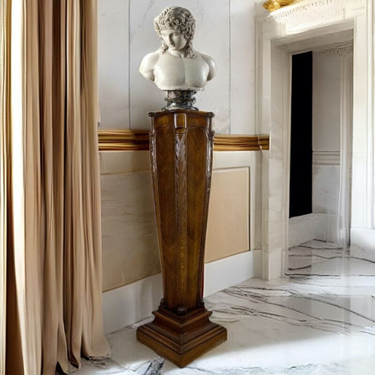 Colonna Antica in legno stile classico 800 porta vaso Piedistallo per Bronzo Categoria Arredamento