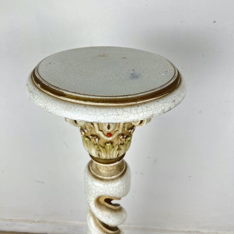 Colonna in legno stile antico Barocco Veneziano porta vaso piedistallo trespolo Categoria Portapiante