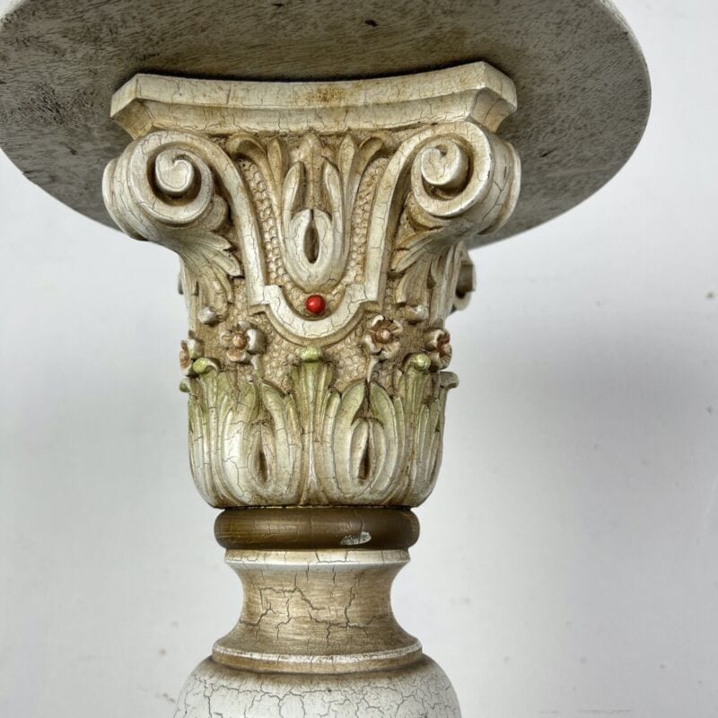 Colonna in legno stile antico Barocco Veneziano porta vaso piedistallo trespolo Categoria Portapiante