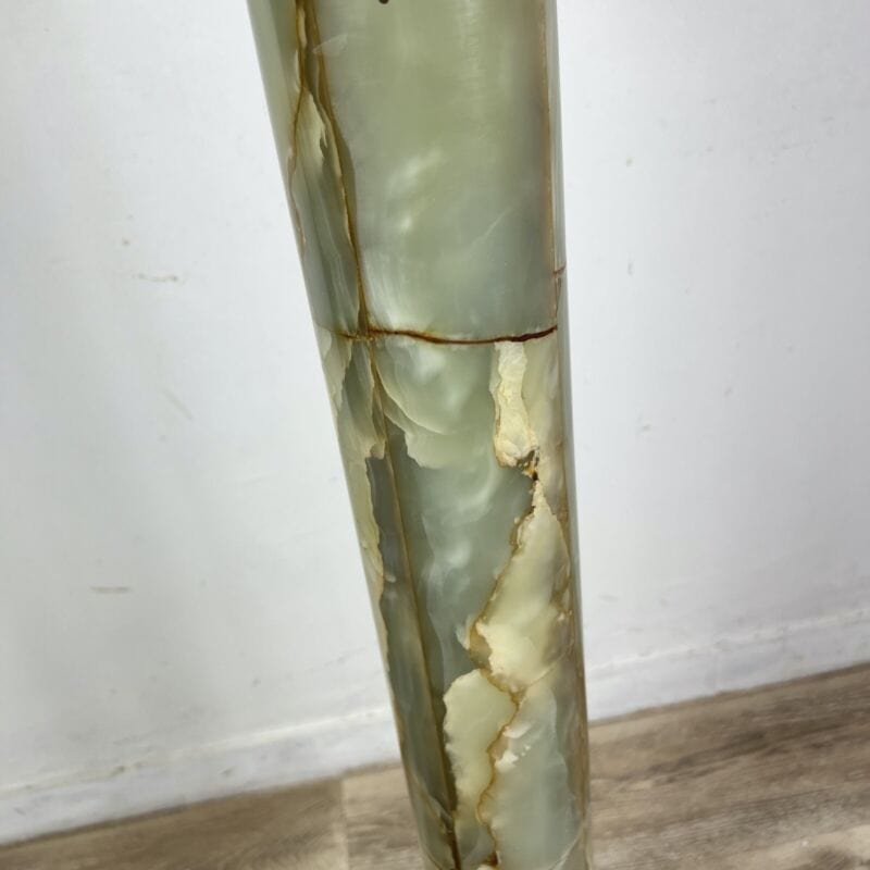 Colonna in marmo di onice stile antico classico porta vaso piedistallo trespolo Categoria Portapiante