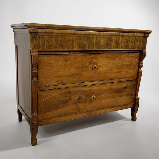 Comò cassettone antico 800 stile Carlo X Impero mobile in legno di Noce Madia Categoria Comò & Cassettiere