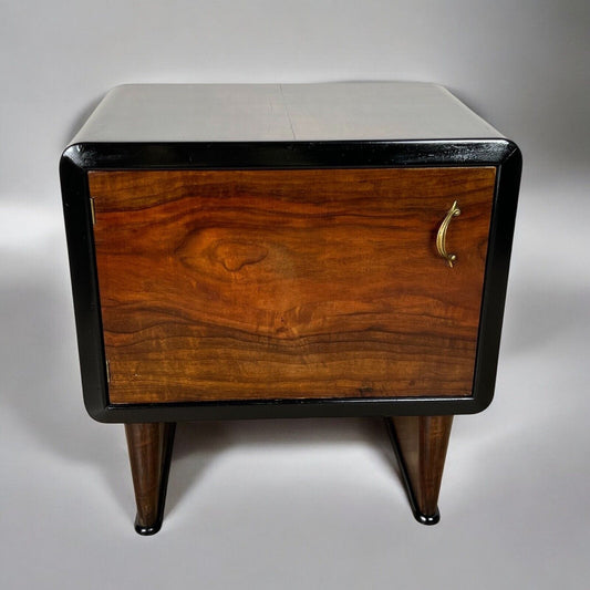 Comodino antico art deco mobile mobiletto vintage in legno modernariato Tavolino Categoria Comodini