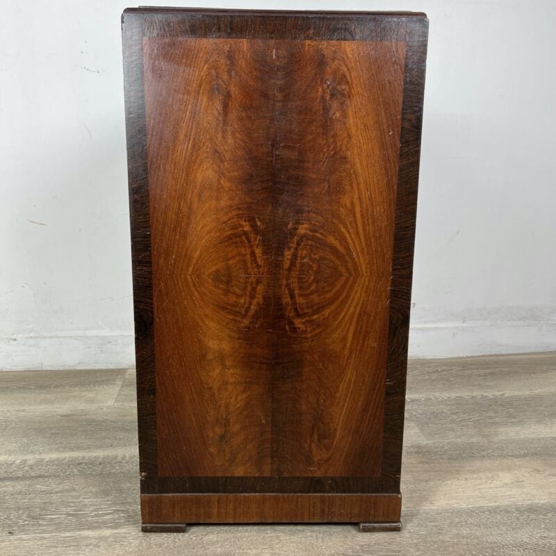 Comodino antico art deco mobile mobiletto vintage usato in legno modernariato Categoria Arredamento